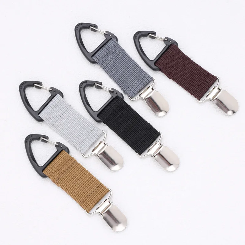 50pcs Travel Straw Hat Clip Portable Backpack Adjustable Bag Strap Belt Clamp Hook Multi-purpose Outdoor Camping Carabiner