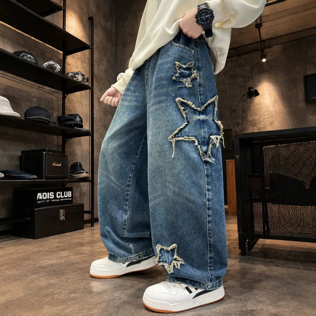 Boys Jeans 2026 Autumn New Children's Foreign Trousers