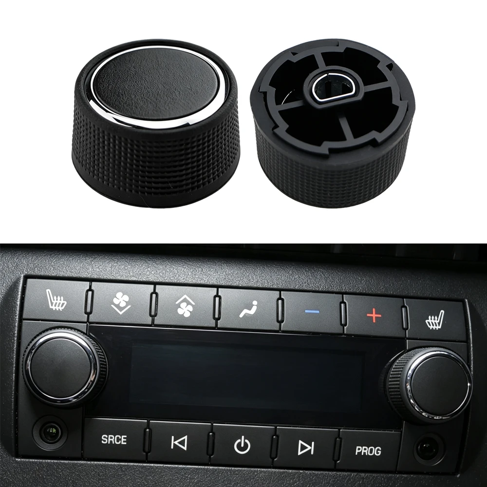 Car Rear Radio Audio Volume Control Knob for Chevrolet Silverado Tahoe GMC Acadia Sierra Yukon 2007-2013 Replacement Accessories