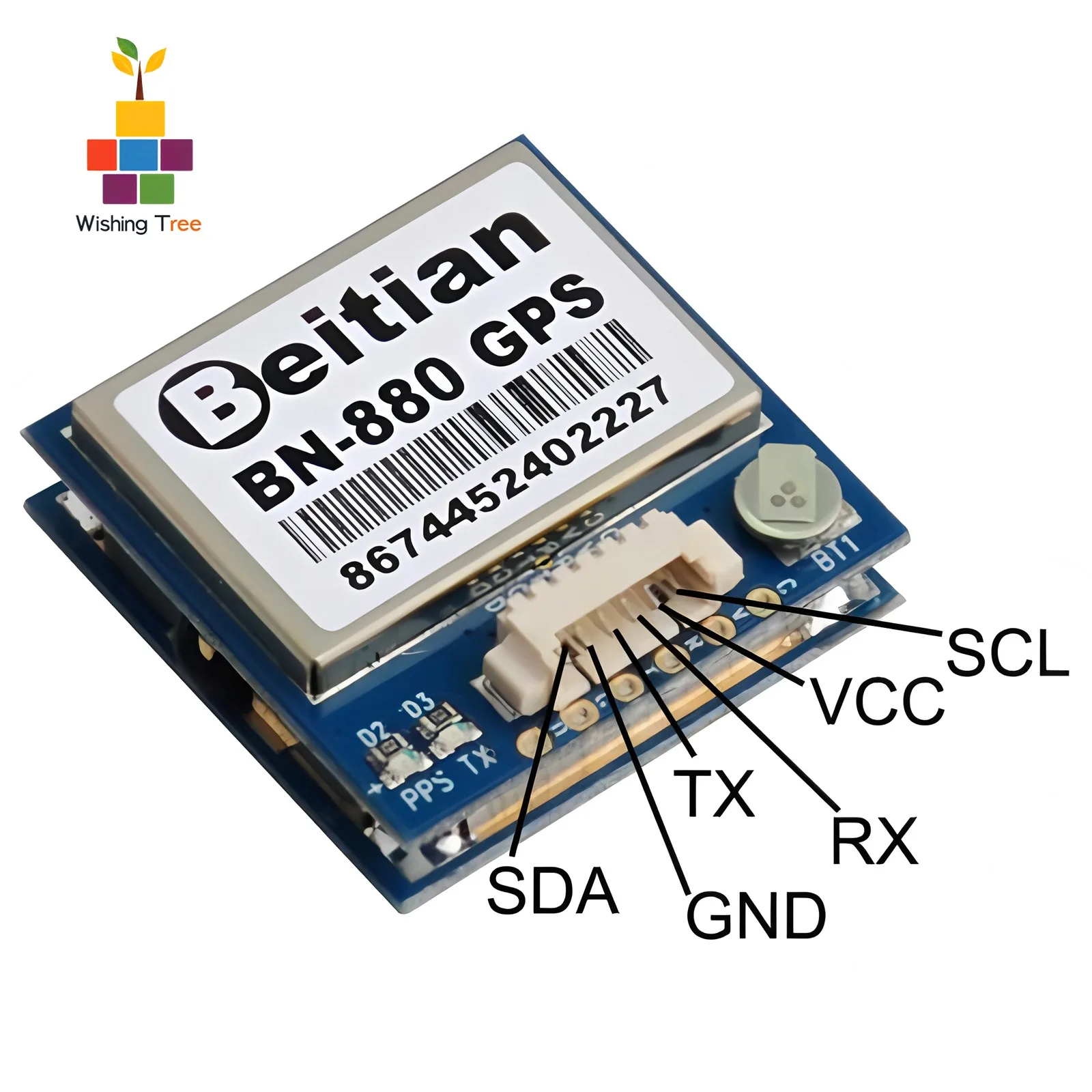 Beitian BN-880 GPS Compass Module with HMC5883L Multi GNSS Support High Sensitivity for FPV Drone RC Aircraft