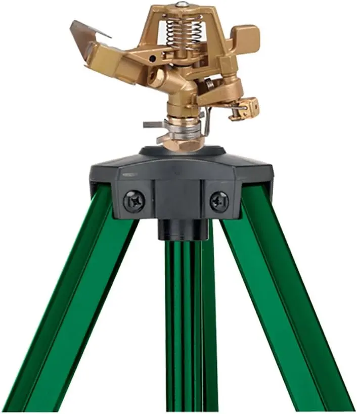 

56667Z Tripod Lawn Zinc Impact Sprinkler - 360 Degree Rotating Sprinkler