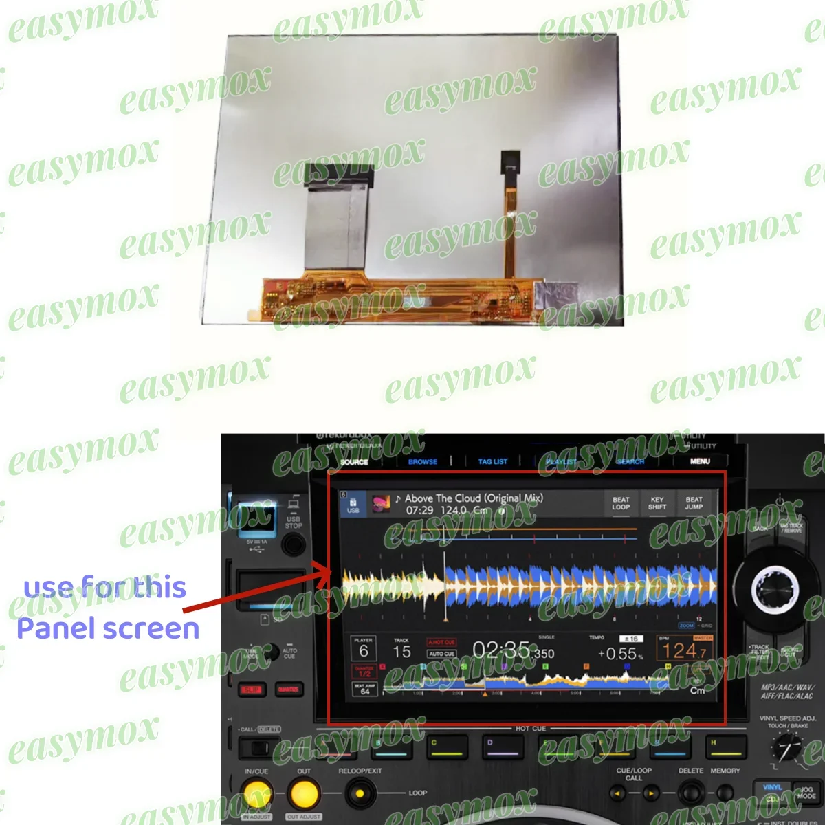 Lcd Diplay for Pioneer CDJ-3000 Multi Functional Disc Player HD LCD Touch Panel Screen Repairment 9