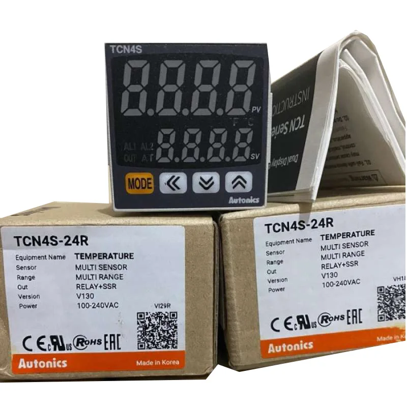 Economic Dual Display PID Temperature Controller TCN4H-24R/TCN4H-22R Series OEM Customizable