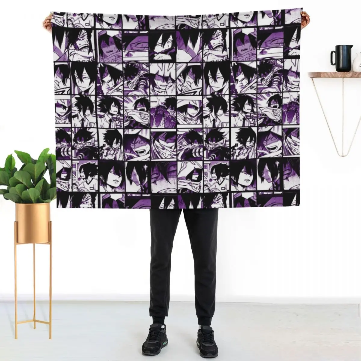 

Tamaki Amajiki Collage color version Throw Blanket Spring Fall Cozy Throw Blanket for Couch