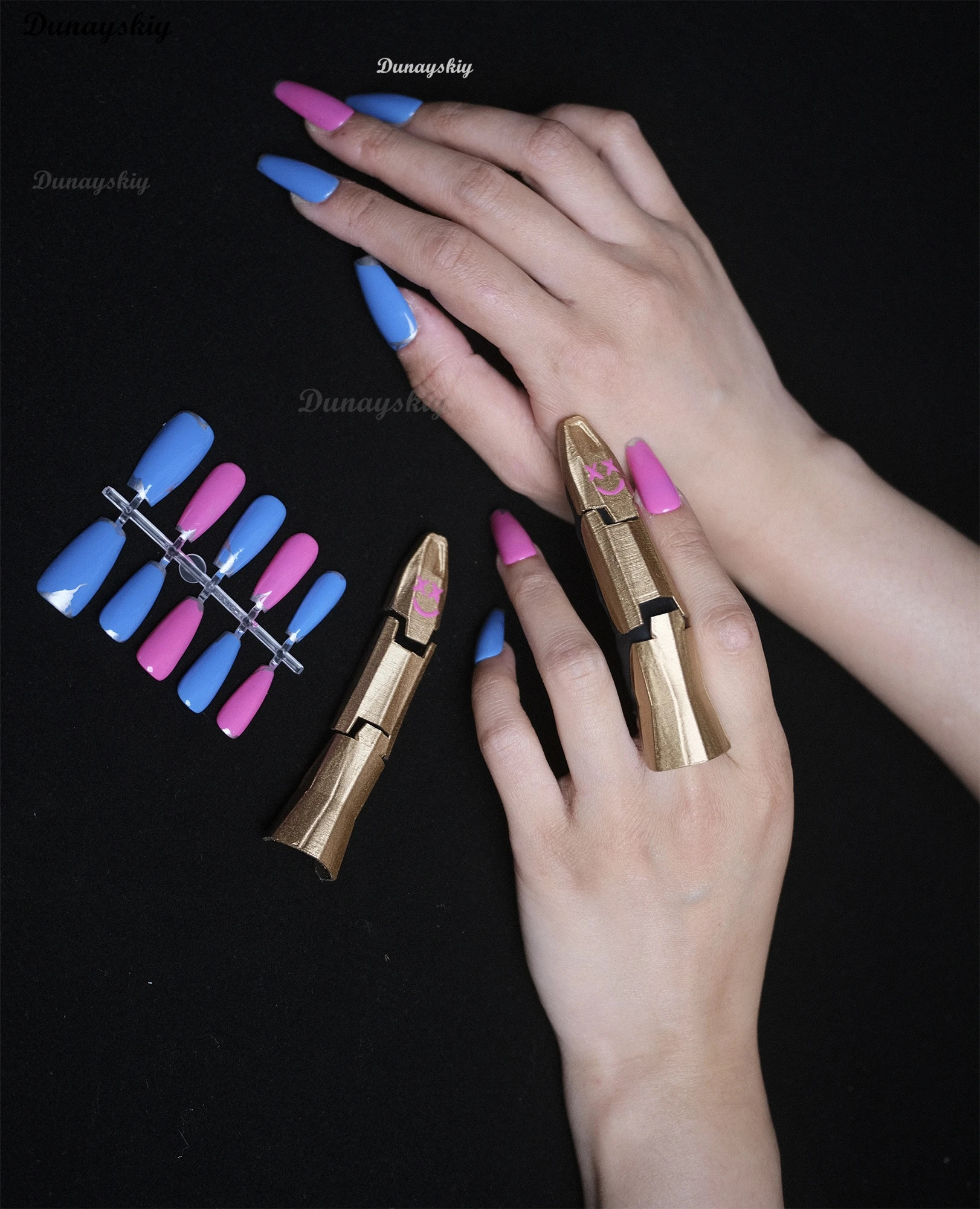 Arcane Jinxxx Cosplay TV 2 Jinxx Cosplay Nails Finger Cosplay Jinx Cosplay Prop Women Halloween Roleplay Props Customized