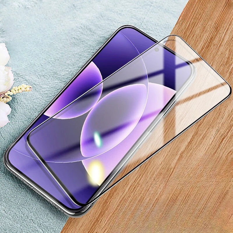 

For Xiaomi 17 Pro Max Black Edge Clear Anti Blue Tempered Glass Screen Protector for Xiaomi17 17promax 9D Protective Front Film