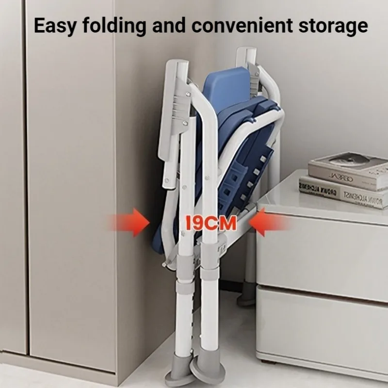 Stainless Steel Foldable Toilet Chair High Load-bearing Stable Non-slip Adjustable Toilet Bucket Durable Rehabilitation Devices