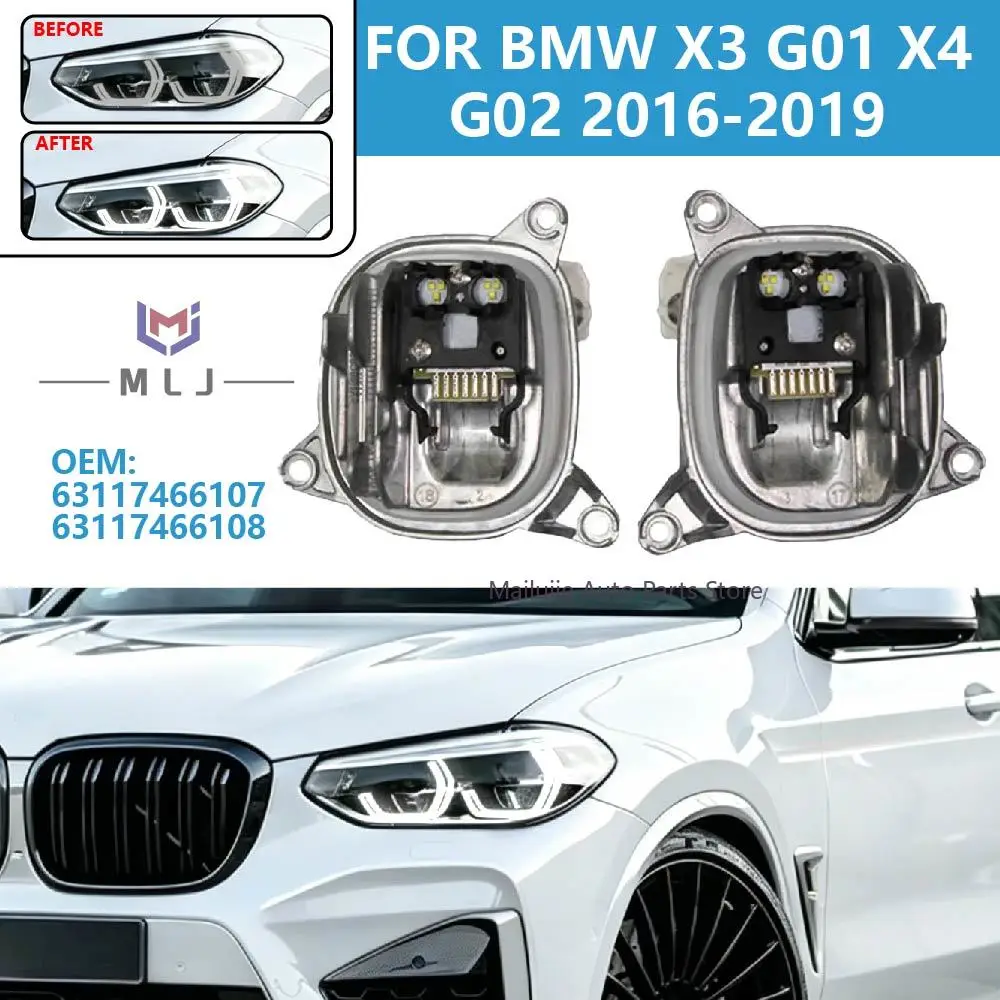 OEM 63117466107 63117466108 LED Angel Eye DRL Light Source Module For BMW X3 G01 X4 G02 2016-2019 Headlight Car Accessories