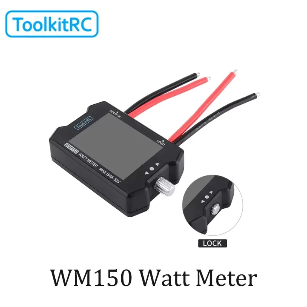 ToolkitRC WM150 150A 50V Power Analyzer With LCD Screen For Voltage Current PWM Testing RC FPV Quadcopter PartUniFly