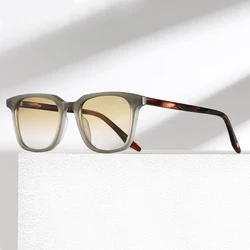 2022 New Fashion Square Gradient Sunglasses Men Summer Outdoor UV400 Sunglass Women High Quality Acetate Frame Sun Glasses