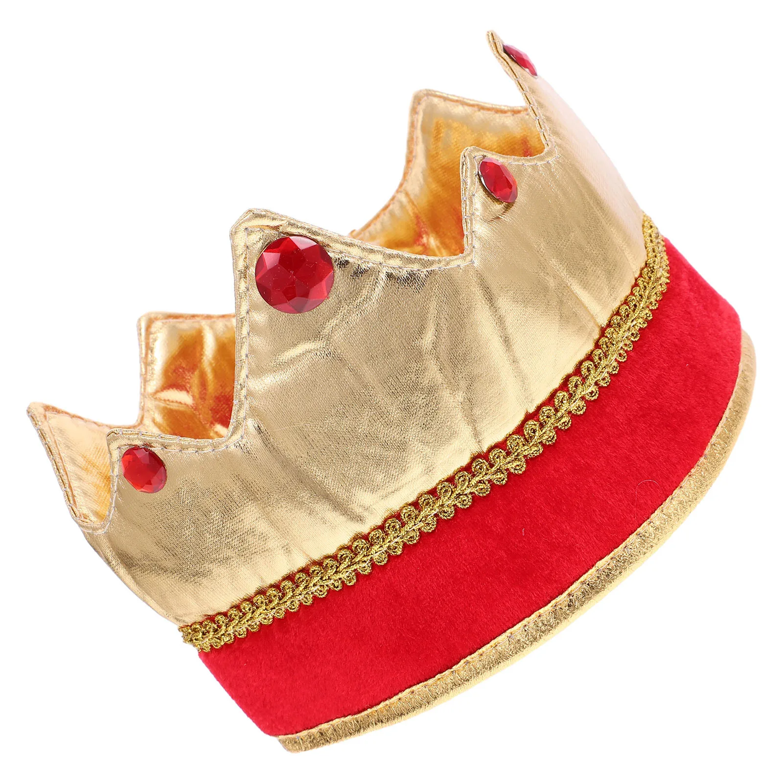 قبعة الملك القماشية التأثيرية، قبعة لعب الأدوار المزخرفة، ملحقات أداء كرنفال الهالوين