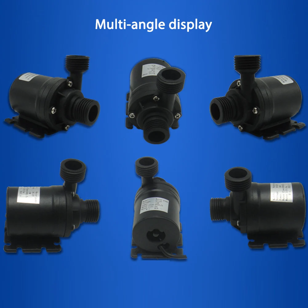 

DC 12V/24V Electric Water Pump Portable Submersible Water Pump 5/5.5M 800L/h Brushless Motor for Cooling System Fountains Heater