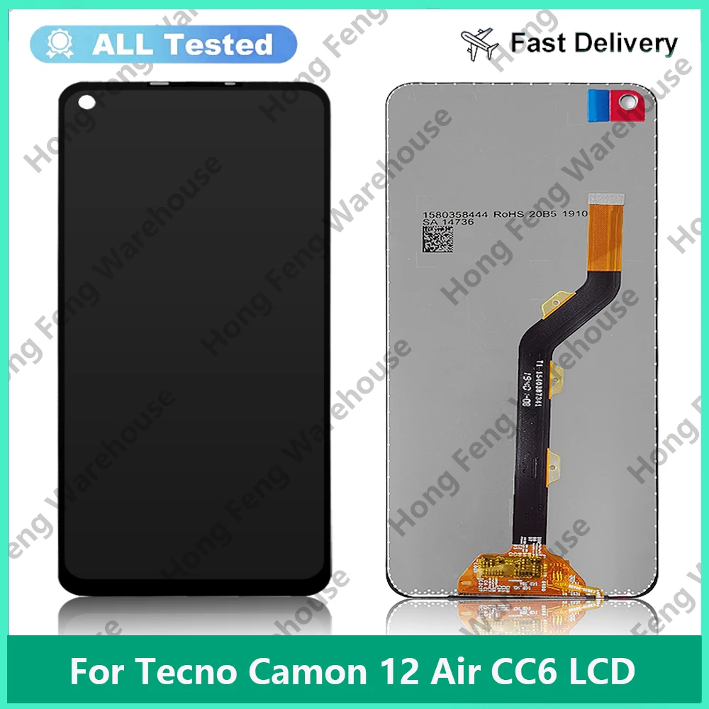 

For Tecno Camon 12 Air CC6 LCD Display Touch Screen Digitizer Assembly pantalla For Tecno Camon 12 Air CC6 LCD