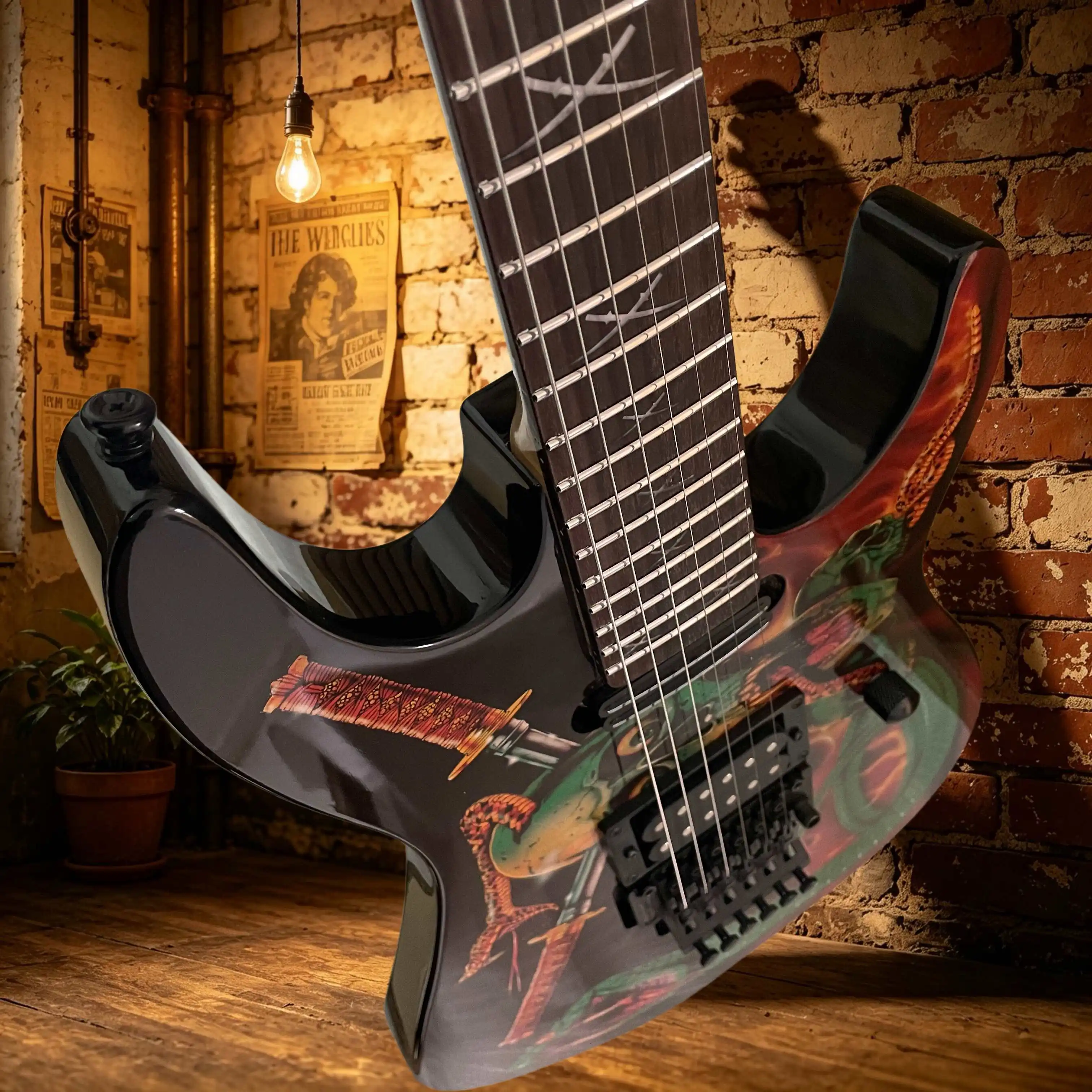 Electric Guitar Snake ST SH Pickup Rose Wood Fingerboard Limited Customization Solitary Item Mahogany Body