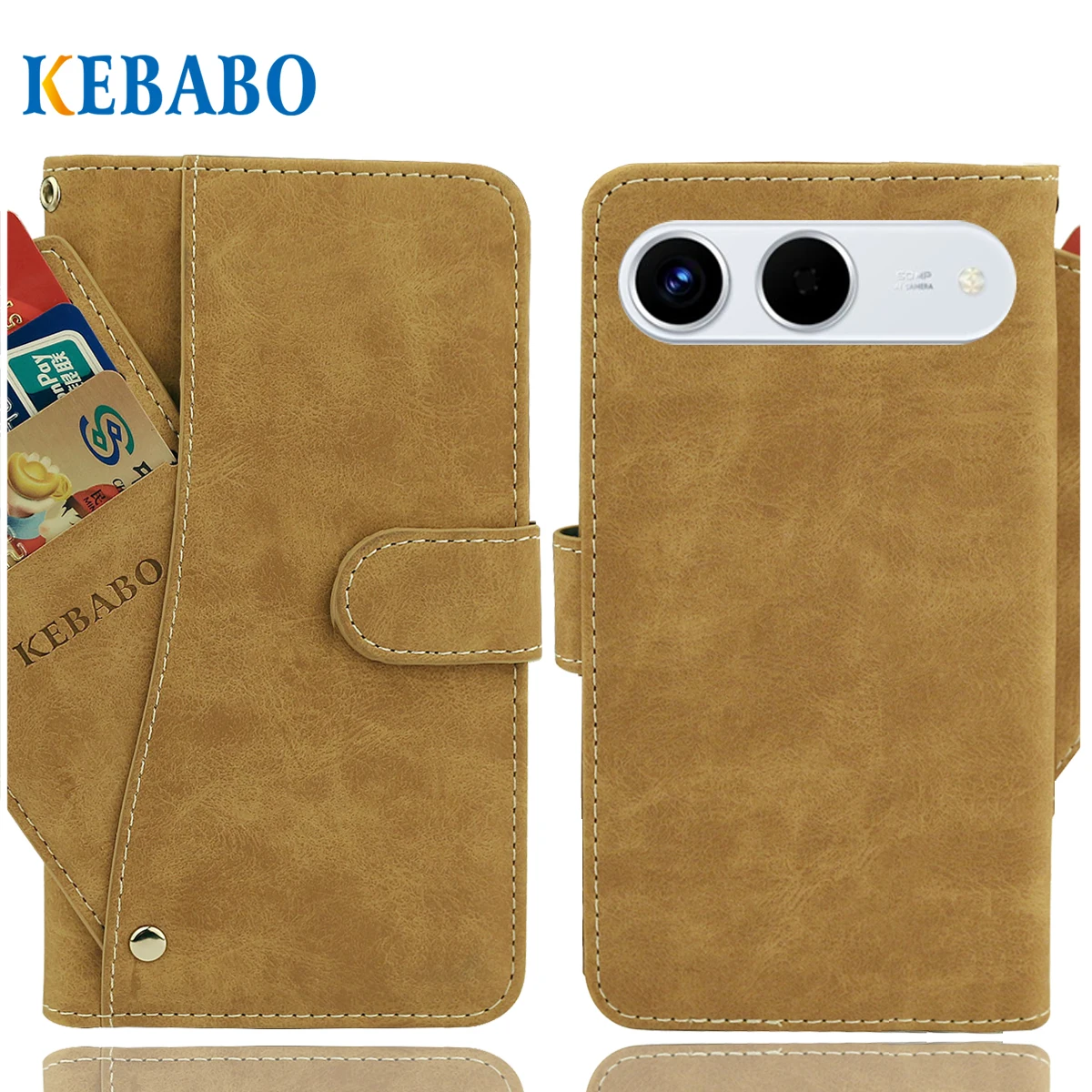 

Винтажный кожаный кошелек Tecno Spark Go 5G, чехол 6,74 дюйма, роскошные слоты для карт, нескользящий чехол, защитные чехлы для телефонов, сумки