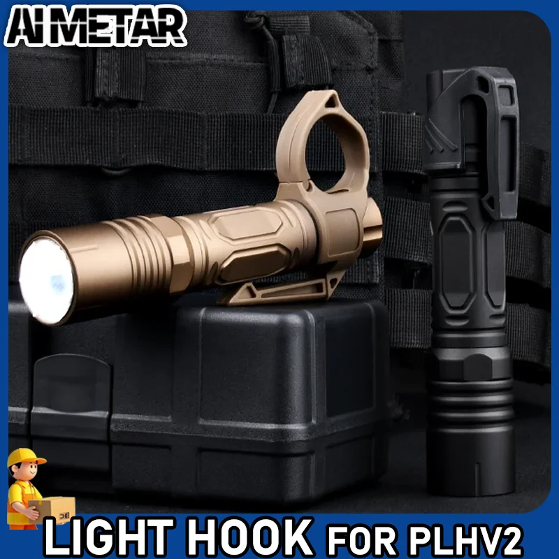 

PLHV2 Pistol Hand held Flashlight Modlit Mark Tactical Switch Back Ring Metal LED Scout Light Airsoft Hunting Weapon Accessories