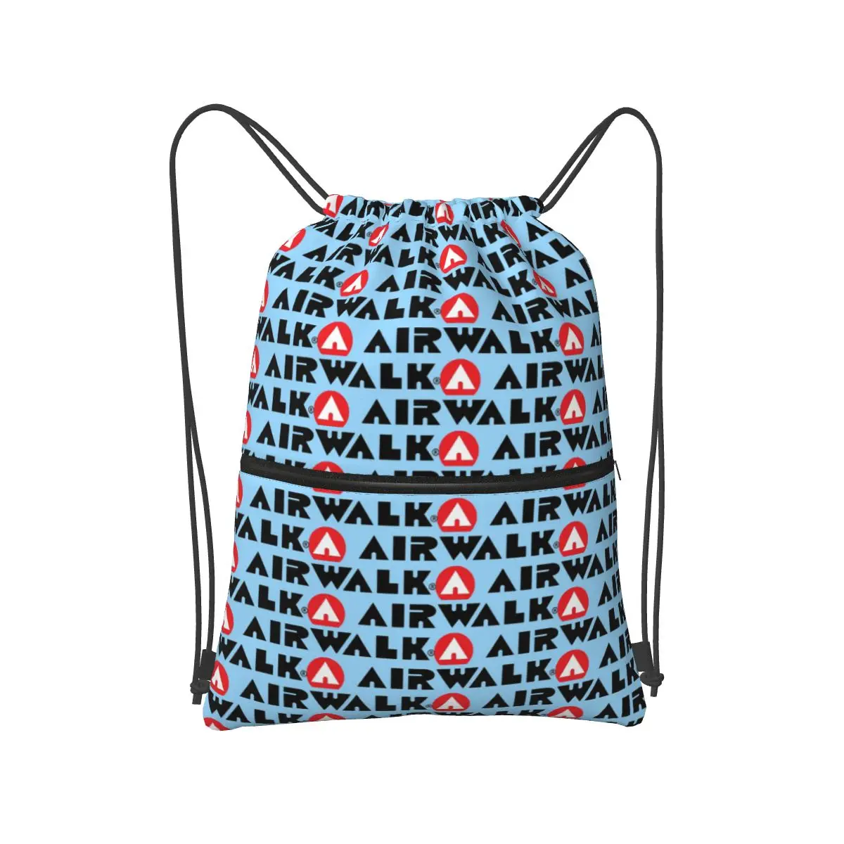 Mochilas con logotipo de Airwalk, bolsa deportiva informal con cordón y bolsillo, bolsas para libros, para viajes y escuela
