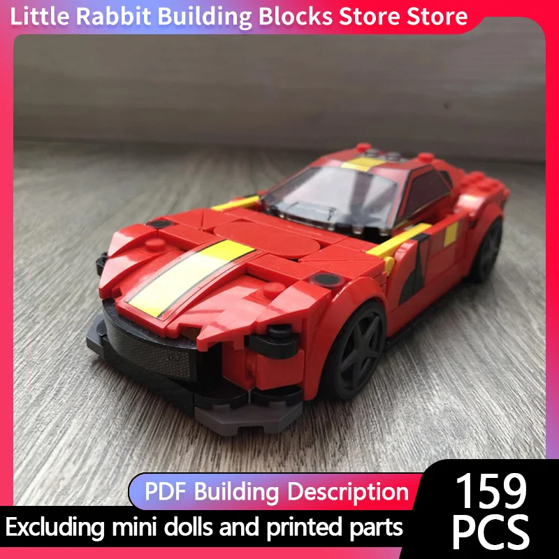 Speed Racing Car Model MOC Building Bricks Vantage Hypercar Modular Technology Children Holiday Gifts Assemble Toys Suit
