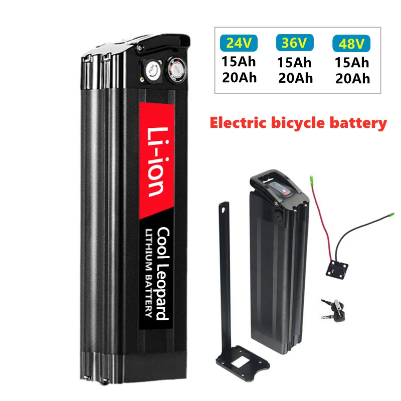 

Silver Fish E-Bike 18650 24V 36V 48V 15Ah 20Ah 30Ah Lithium Battery Pack,for Electric Bike Bicycle Replacement Li-ion Battery