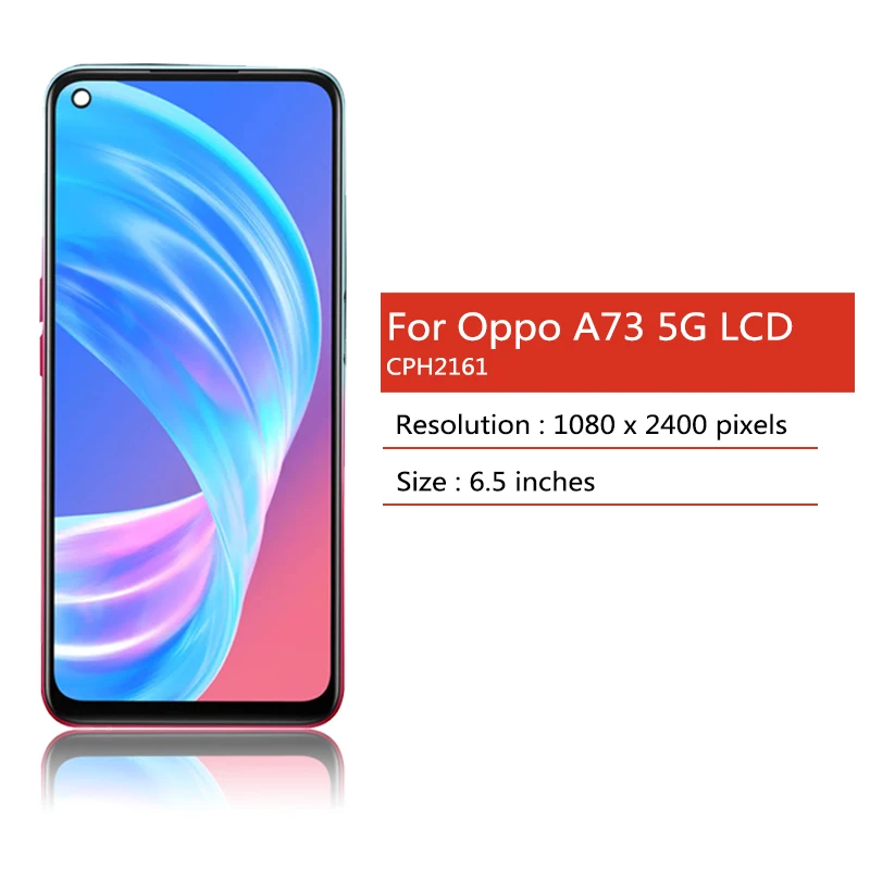 Wysokiej jakości wyświetlacz LCD 6.5 cala z ekranem dotykowym do Oppo A73 5G CPH2161, zamiennik wyświetlacza LCD z digitizerem do Oppo A73 5G. — zdjęcie produktu 2