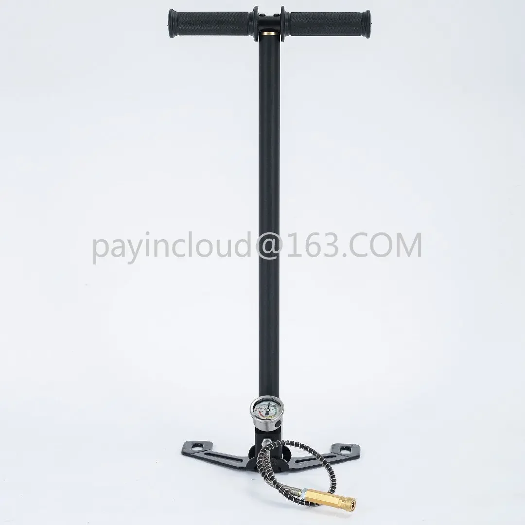 Folding style BULL pcp hand pump high pressure 3 Stage 300 bar 30 mpa 4500psi with air fitler