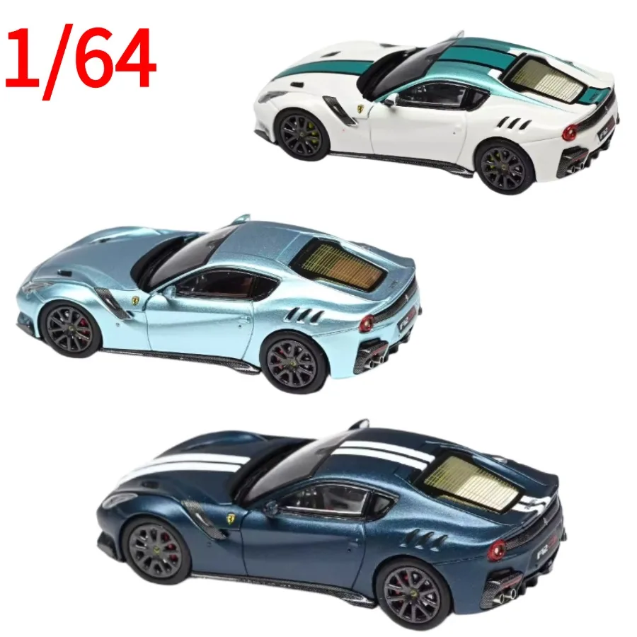 

Коллекционная модель автомобиля Ferrari F12 TDF SH Diecast 1:64, игрушка для мальчиков, подарок