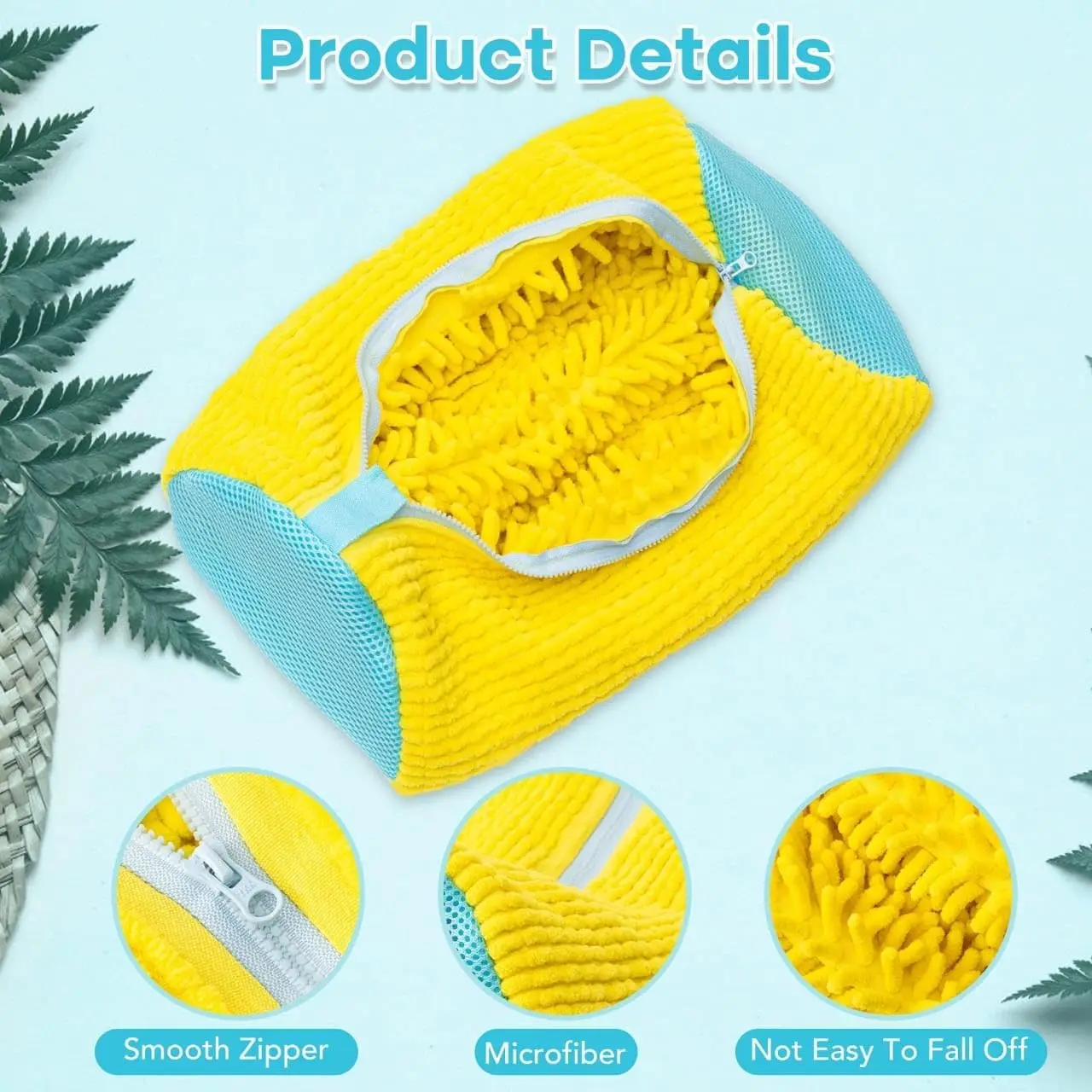 Hochwertiger Mesh-Schuhe-Waschbeutel mit Reißverschluss, weiche Innenausstattung schützt Sneakers und Freizeitschuhe in Waschmaschine und Trockner, perfekt für Reisen und Aufbewahrung, praktisch für den täglichen Gebra – Detail 30