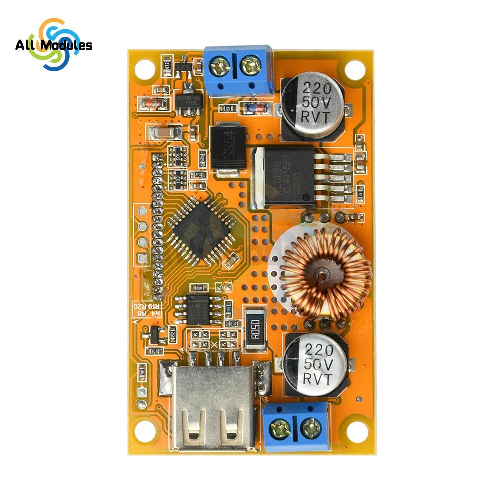 Регулируемый понижающий преобразователь высокой мощности 4,2 А, 8 В-36 В до 1,25 В-32 В, понижающий модуль, ЖК-дисплей для управления постоянным напряжением/током