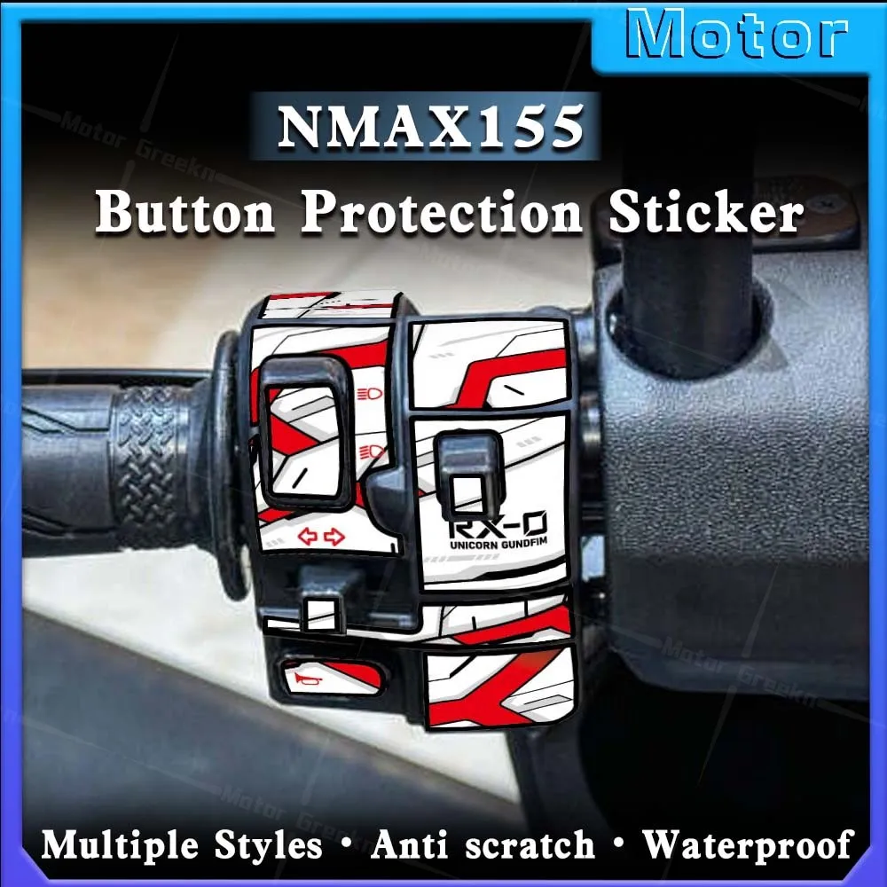 Motorcycle Button Switch Sticker Decorative Scooter Protection Accessories Waterproof Decals For nmax155 Nmax 155 NMAX155 2025