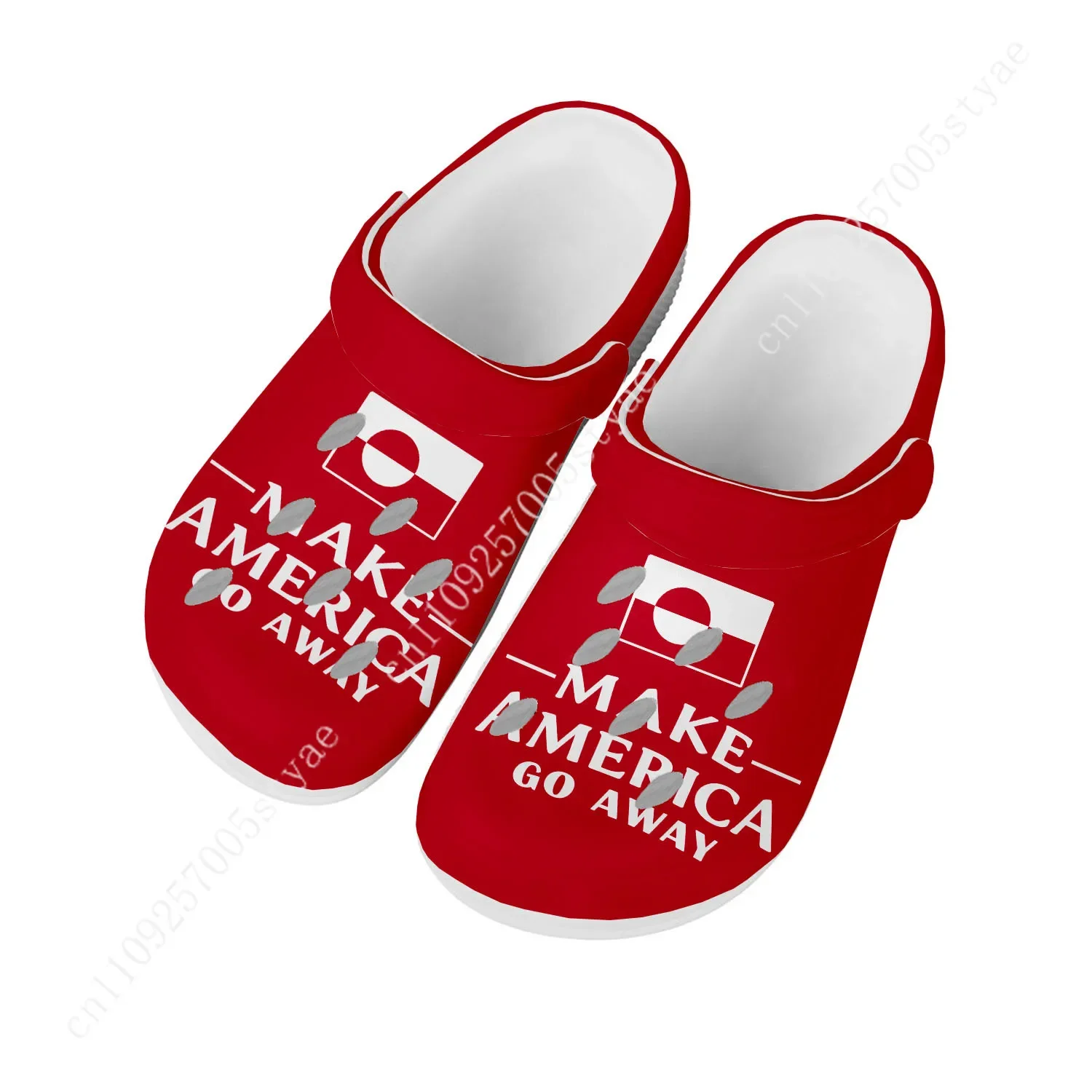 MAKE AMERICA GO AWAY Sandals Mens Women Water Shoes Home Garden Clogs Custom Made Beach Bath Breathable Hole Slippers