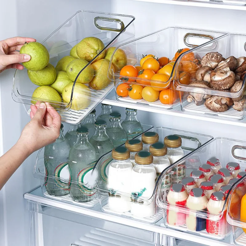 Fridge Drawer Transparent Save Space High Capacity Opening Storage Drawer Type Vegetable Fruit Sundries Holder Household Product