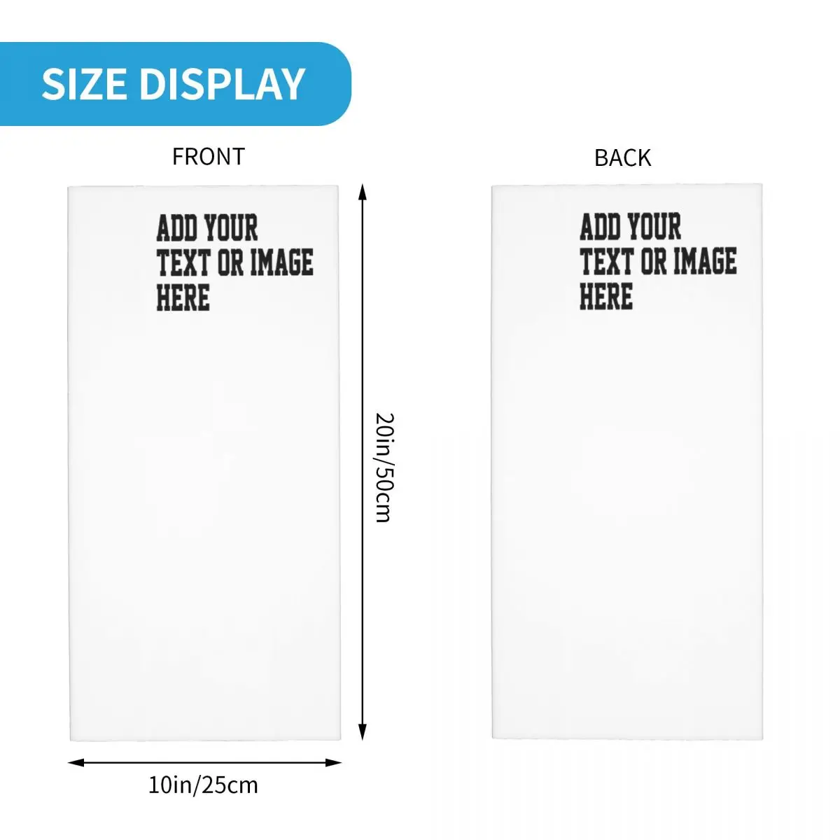 Custom Merch Bandana Neck Cover Mask Scarf Multi-use Running Scarf Unisex Breathable