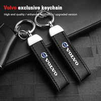 Volvo Calfskin Car Keychain Zinc Alloy Auto Keyring Accessories For Xc60 Xc90 V40 V60 S60 V50 V90 S80 C40 XC40 V70 XC70 C30 C70