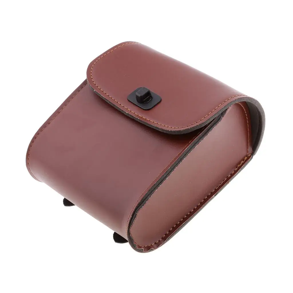 Motorbike Saddle Bag Weatherproof PU Storage Case Side Tool Carrier for Motorcycle Travel Gear
