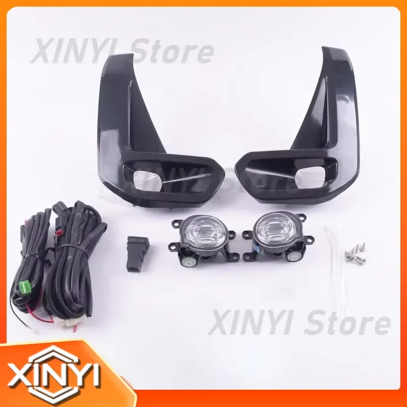 1 Set Front Bumper Fog Light Daytime Running Light for Toyota Hilux RECCO 2020-2021
