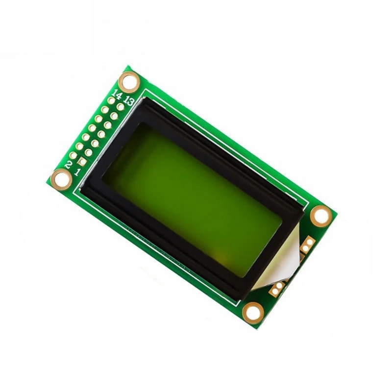 462D 0802A Industrial LCD Module 8x2 Character Display Blue/ Green Backlight Optimal Viewing Area