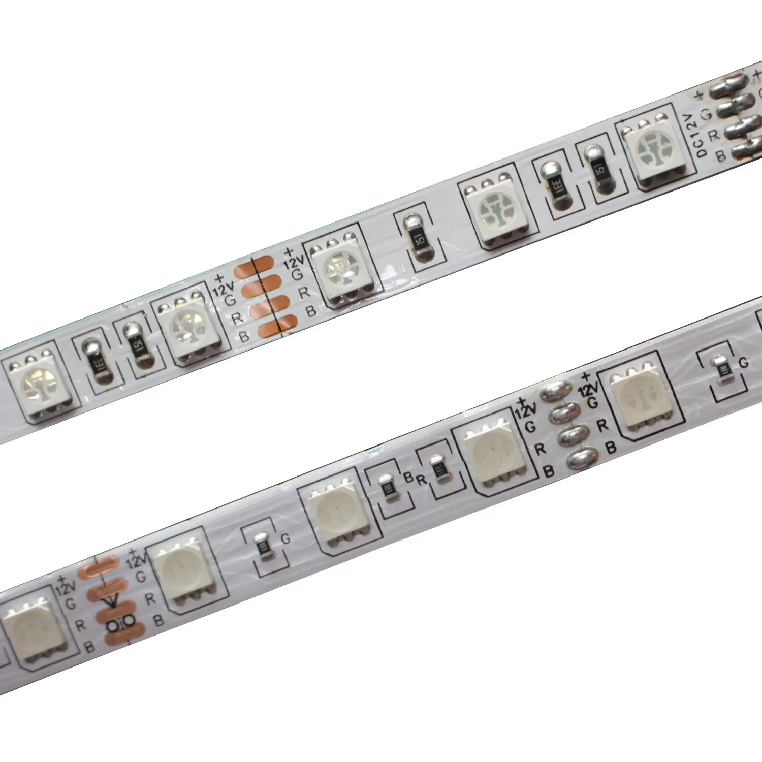 Striscia LED 5050 DC12V luce LED flessibile 60LED/m 5 m/lotto RGBW RGBWW RGBCCT bianco/bianco caldo/bianco freddo/striscia LED RGB 5050