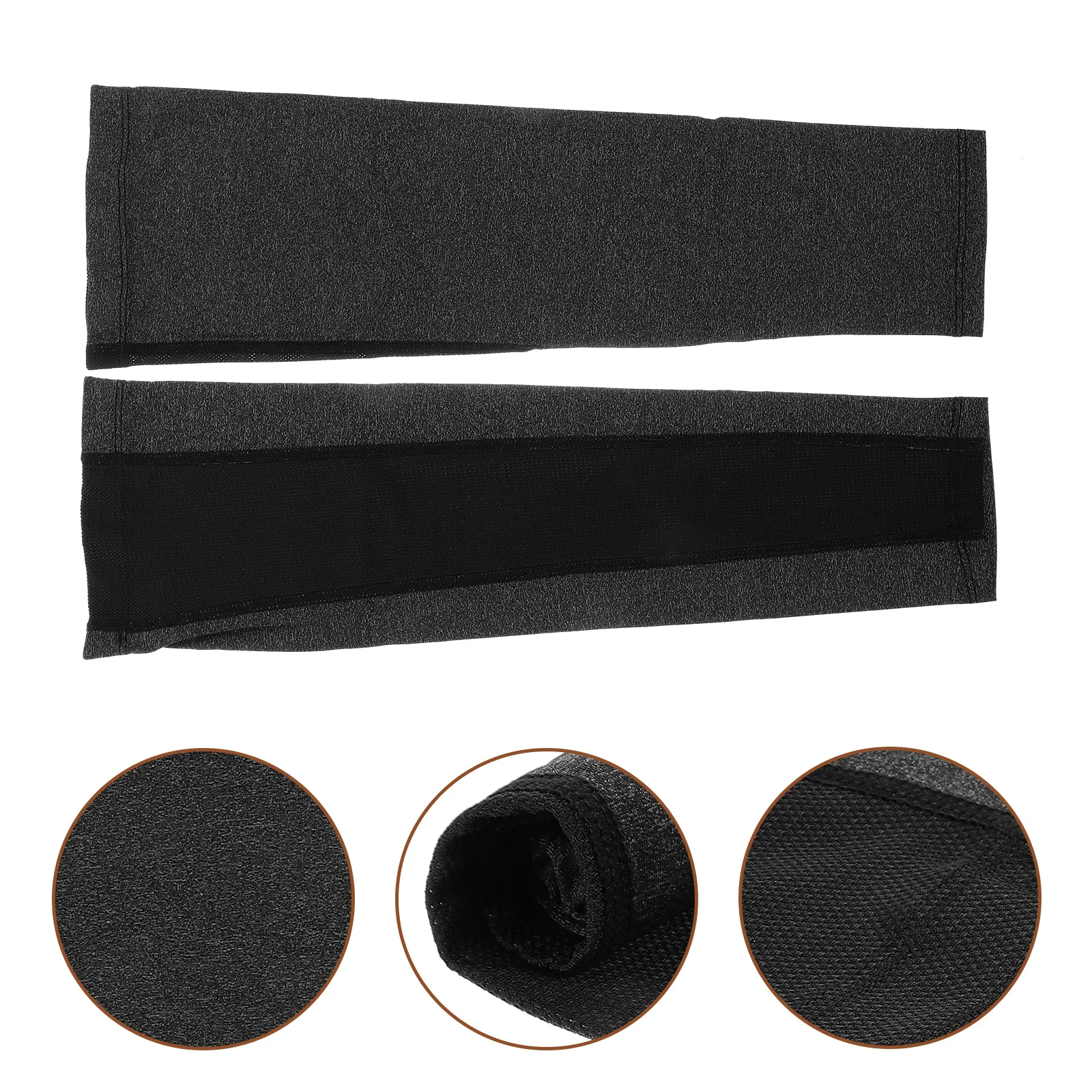 

1Pair Sun-Resistant Arm Sleeves Cooling Chinlon Material Uv Protection Sweat-Absorbent Breathable Arm Covers for Men Outdoor