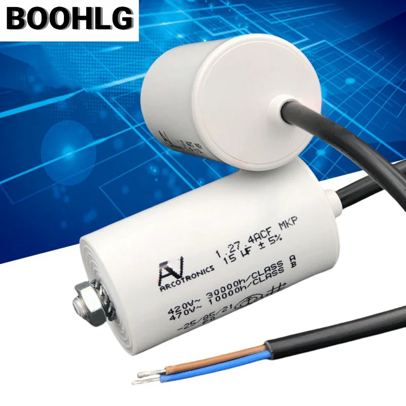

1 шт. ARCOTRONICS 15 мкФ 1,27,4ACF 420 В 470 В пусковой конденсатор двигателя