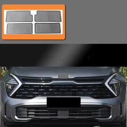 Car Front Grill Mesh Head Engine Protect Cover Anti-insect for Kia Sportage NQ5 2022 2023 2024 Accessories Auto Kit Style