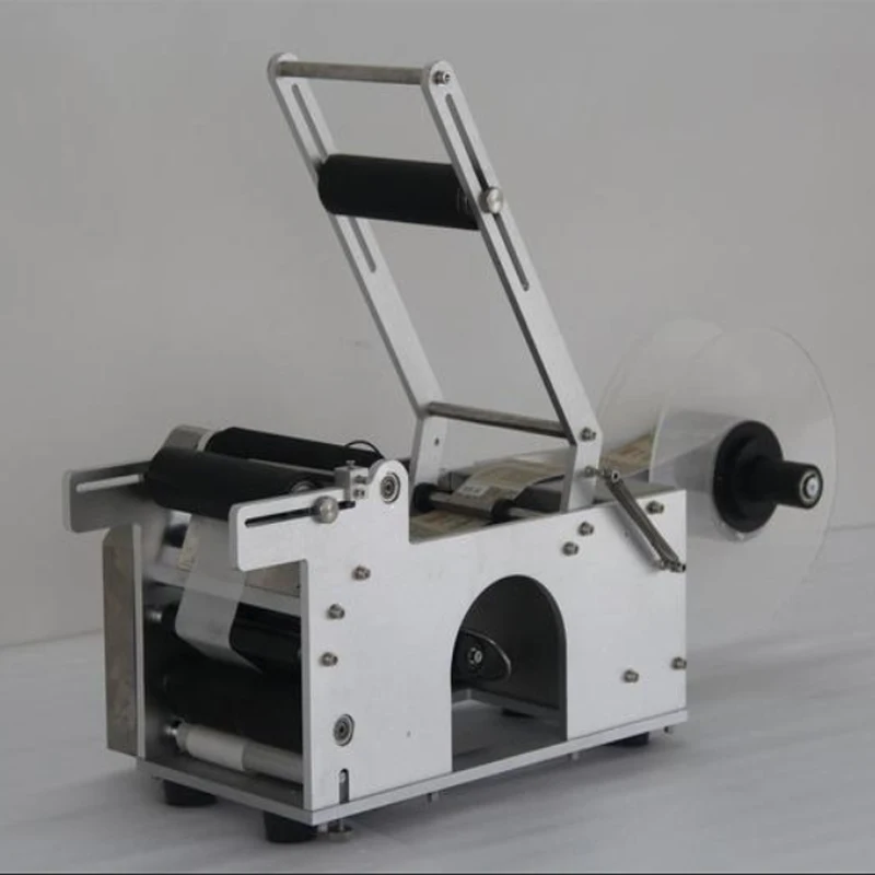 Slideway Round Bottle Labeling Machine Single/Double Side Label Applicator Beverage Juice Cosmetic Production