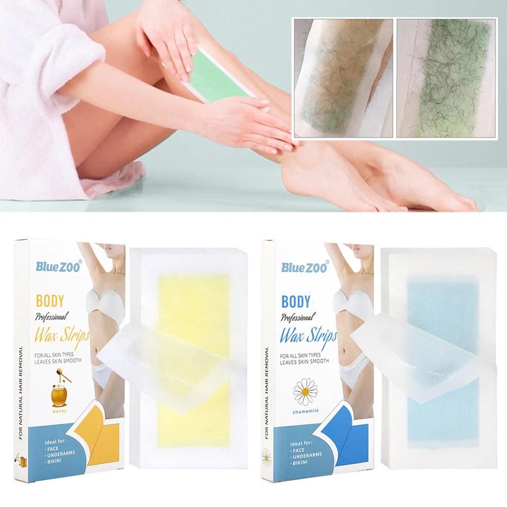 20PCS Non Woven Body Epilation Hair Removal Wax Wax Strips Depilatory Paper Beauty Tool For Face Body Leg Arm Hair Removal