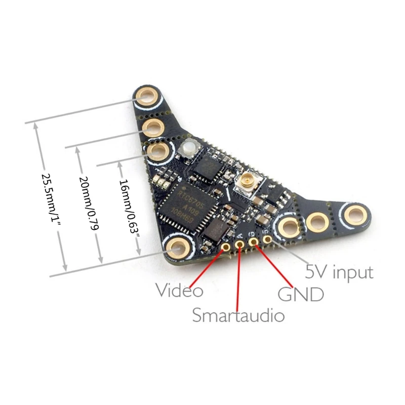 OVX303 OVX300 Open Source 5.8G 40CH 300mW moduł transmisji obrazów + antena Drop Shipping