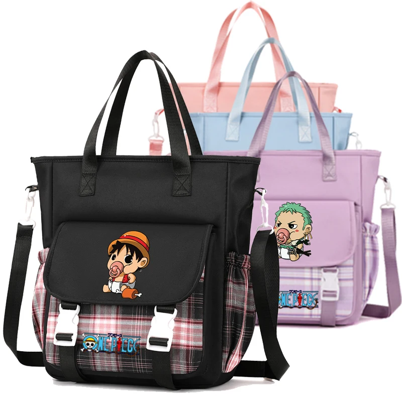 

One Piece Shoulder Bag for Teenagers Students Girl Boy Back To School Handbag Women Anime Tote Bag Rucksack Ladies Messenger Bag