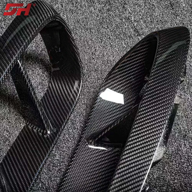 2pcs Car Carbon Fiber Fenders Trim Side Air Vent Cover Refitting for Porsche 982 718 Cayman/Boxster 2016-UP