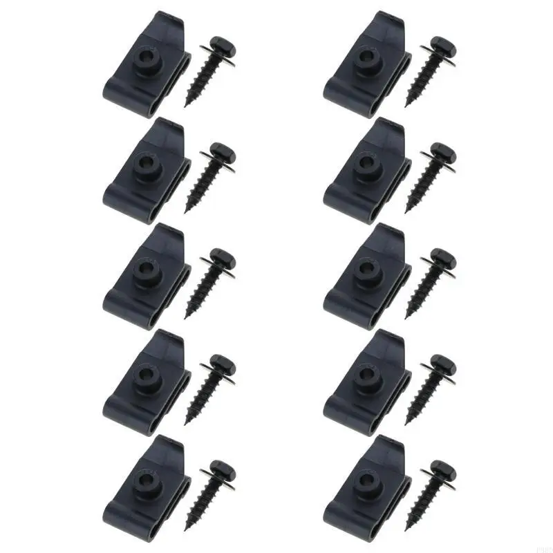 Metal U-Type Screw Fastener Clip Car Screw Base Anti-rust Clamp Fastener Bumper Trim Panel Fastener Clips