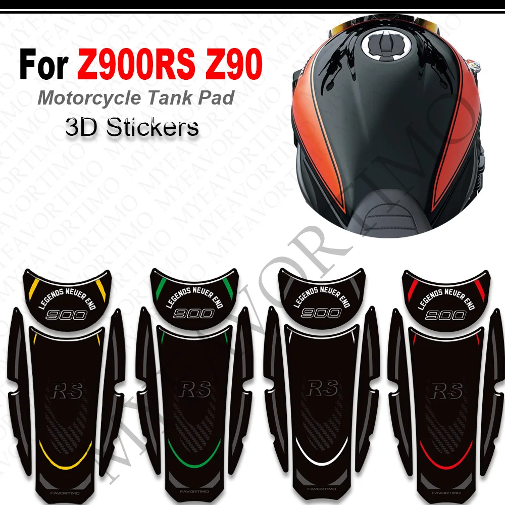 For Z900RS Z900 RS Z 900 Cafe SE ABS Motorcycle Tank Pad Fuel  Stickers Tank pad Scratch Decals Protector 2017 - 2026