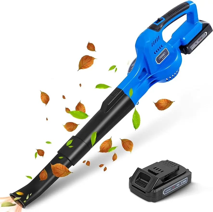 20V Cordless Leaf Blower with Battery and Charger, Leaf Blower Battery Operated, Rechargeable Electric Handheld Leaf Blowers