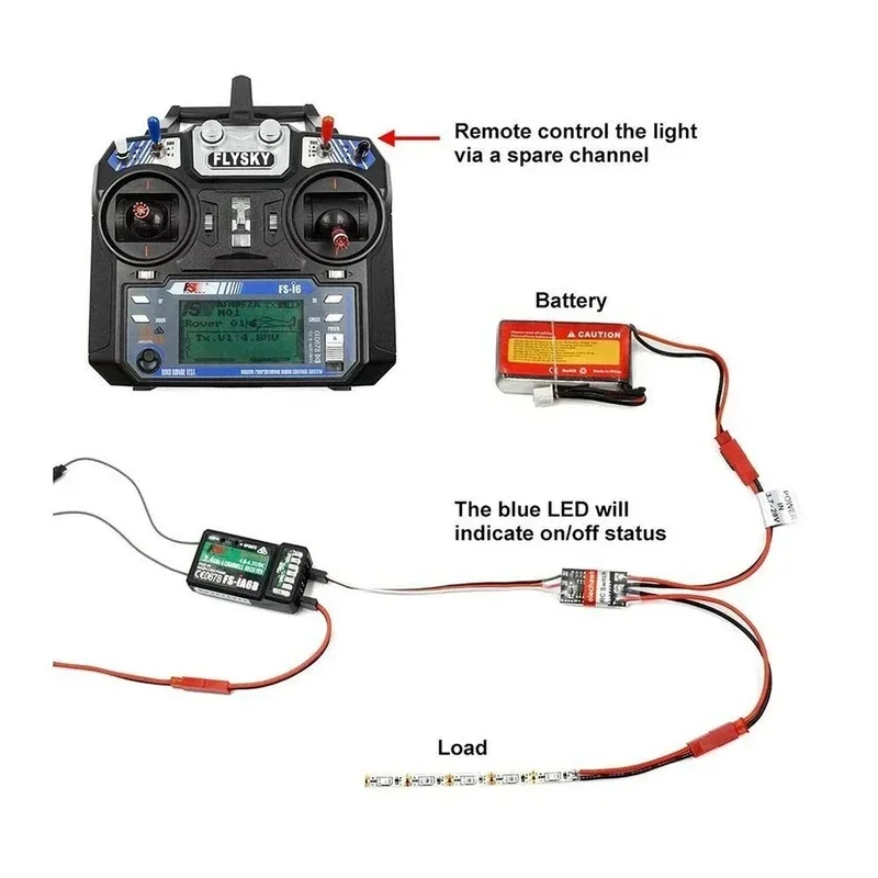 2-20A 30A telecomando ad alta corrente interruttore elettronico 3-30V modello aereo protezione delle piante RC Drone pompa dell\'acqua segnale PWM FPV