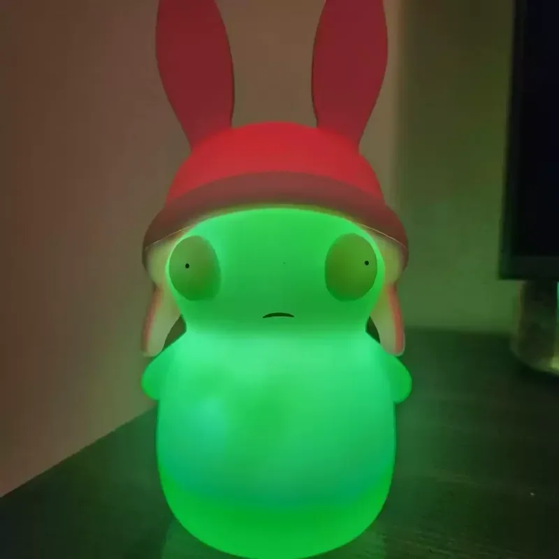 ボブズバーガーズ-暗闇で光る-クチ・コピ-フィギュア-20cm-ルイーズ・ベルチャー-ボブ-ぬいぐるみ-アニメ-コレクタブルモデル-ギフト-ホームデスクトップデコレーション用